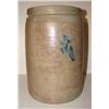 Image 1 : BLUE DECORATED STONEWARE CROCK