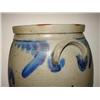 Image 4 : BLUE DECORATED STONEWARE CROCK