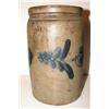 Image 2 : BLUE DECORATED STONEWARE CROCK