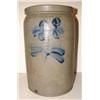 Image 1 : BLUE DECORATED STONEWARE CROCK