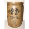 Image 1 : BLUE DECORATED STONEWARE CROCK