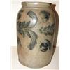 Image 2 : BLUE DECORATED STONEWARE CROCK