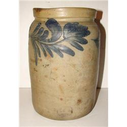 PENNSYLVANIA BLUE DECORATED STONEWARE C