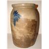 Image 2 : BLUE DECORATED STONEWARE CROCK