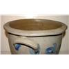 Image 4 : BLUE DECORATED STONEWARE CROCK