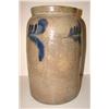 Image 1 : BLUE DECORATED STONEWARE CROCK