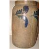 Image 3 : BLUE DECORATED STONEWARE CROCK