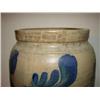 Image 4 : BLUE DECORATED STONEWARE CROCK
