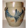 Image 2 : BLUE DECORATED STONEWARE CROCK