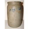 Image 1 : BLUE DECORATED STONEWARE CROCK