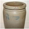 Image 3 : BLUE DECORATED STONEWARE CROCK