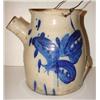Image 2 : BLUE DECORATED STONEWARE CROCK
