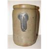 Image 1 : BLUE DECORATED STONEWARE CROCK