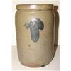 Image 2 : BLUE DECORATED STONEWARE CROCK