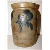 Image 1 : BLUE DECORATED STONEWARE CROCK