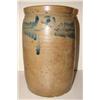 Image 1 : BLUE DECORATED STONEWARE CROCK