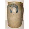 Image 1 : BLUE DECORATED STONEWARE CROCK