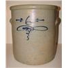 Image 1 : BLUE DECORATED STONEWARE CROCK
