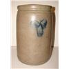 Image 1 : BLUE DECORATED STONEWARE CROCK