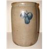Image 2 : BLUE DECORATED STONEWARE CROCK