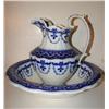 Image 1 : FLOW BLUE WASHBOWL & PITCHER