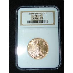 2000 $25 AMERICAN EAGLE GOLD COIN