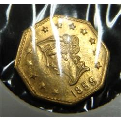 1859 CALIFORNIA GOLD TOKEN