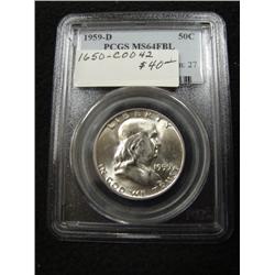 1959-D FRANKLIN HALF DOLLAR