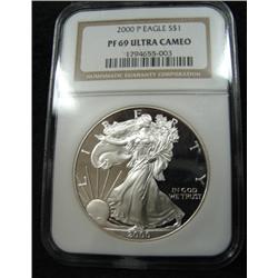 2000-P AMERICAN EAGLE SILVER DOLLAR