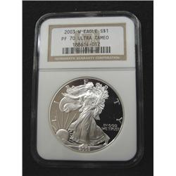 2003-W AMERICAN EAGLE SILVER DOLLAR