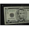 Image 2 : 1999 $5 U.S. FEDERAL RESERVE NOTE