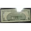 Image 3 : 1999 $5 U.S. FEDERAL RESERVE NOTE