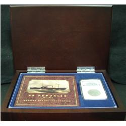 SS REPUBLIC SEATED LIBERTY HALF DOLLAR