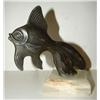 Image 2 : ART DECO METAL GOLDFISH FIGURINE
