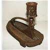 Image 2 : EGYPTIAN REVIVAL IRON CHAMBERSTICK