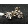 Image 1 : LADIES' 14K WHITE GOLD DIAMOND EARRINGS