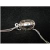 Image 3 : 18K WHITE GOLD DIAMOND & PEARL PENDANT