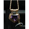 Image 1 : 14KT YELLOW GOLD DIAMOND PENDANT