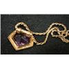 Image 2 : 14KT YELLOW GOLD DIAMOND PENDANT