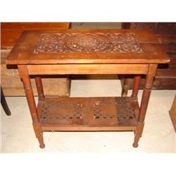 WALNUT FRET WORK TABLE