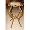 Image 1 : VICTORIAN BRASS & MARBLE PLANT STAND