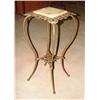 Image 2 : VICTORIAN BRASS & MARBLE PLANT STAND