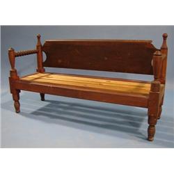 WOODEN HALL BENCH