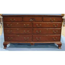 CHIPPENDALE STYLE DOUBLE DRESSER