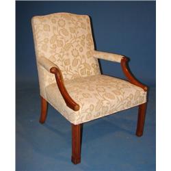 CHIPPENDALE STYLE LIBRARY CHAIR