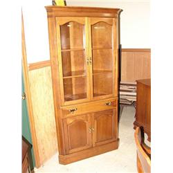 CHERRY CHINA CORNER CABINET