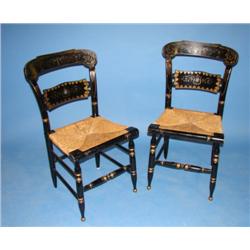 PAIR OF HITCHCOCK STYLE CHAIRS