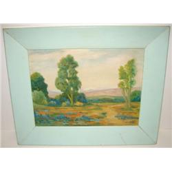 CALIFORNIA OIL ON BOARD PAINTING
