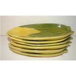 6 SHAWNEE POTTERY CORN PATTERN DISHES