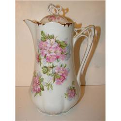 GERMAN PORCELAIN CHOCOLATE POT